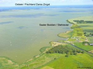 Blick auf das Fischland Darss und das Camp - Darssblick in Saal