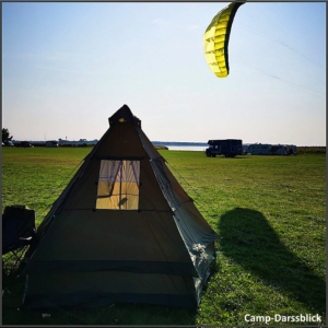 Camping an der Kiteschule